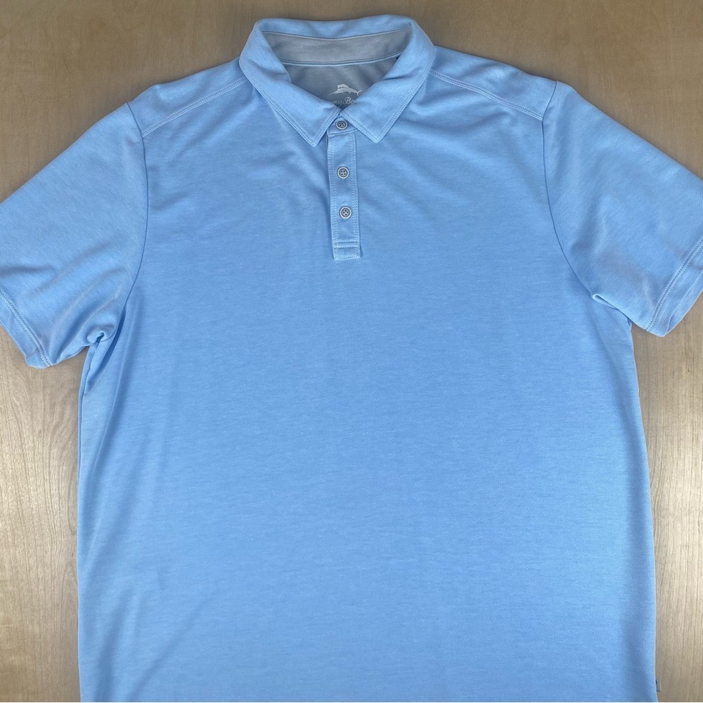 Tommy Bahama Mens XL Polo Shirt Light Blue